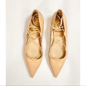 MICHAEL KORS COLLECTION POINTED TOE BALLET FLATS